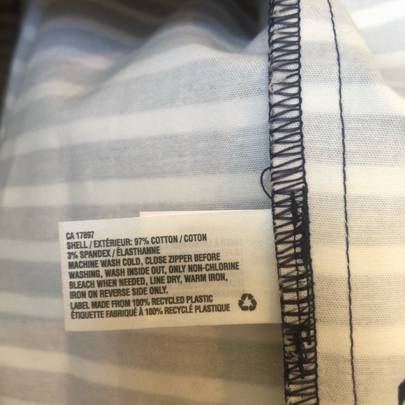 GAP Tall Fit & Flare Striped Dress NWT Size 8 Tall - Picture 6 of 6